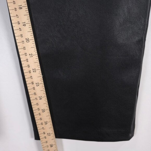 NWT SPANX LEATHER-LIKE Faux II Slim Straight Leg Pant 20528R Luxe Black Size 1X - Picture 10 of 16